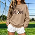 thumbnail image 1 of Football Mom Crewneck Sweatshirt Casual Pullover, 1 of 6