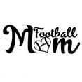 thumbnail image 1 of Football Mom Decal Sticker | 7-Inches By 2.7-Inches | Black Vinyl, 1 of 1