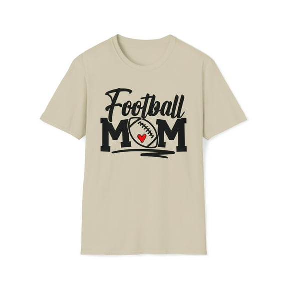Football Mom, Gildan Unisex Softstyle T-Shirt, Game Day Graphic Tee, S-3XL