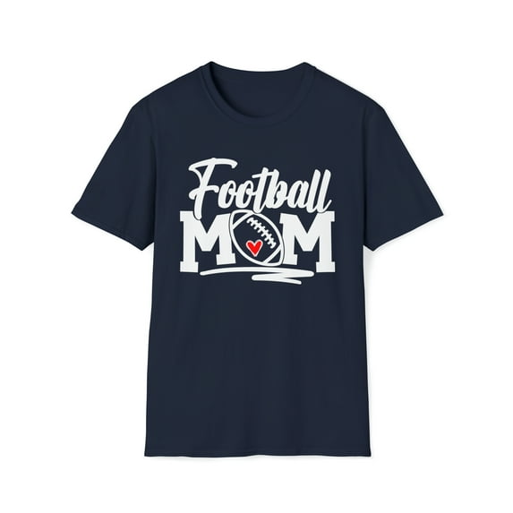 Football Mom, Gildan Unisex Softstyle T-Shirt, Game Day Graphic Tee, S-3XL