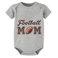 thumbnail image 1 of Football Mom Newborn Romper Short Sleeve Baby Boy One-piece Outfit White Baby Onesie 0-3 Months Unisex, 1 of 3