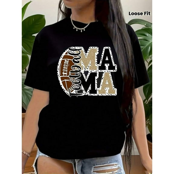 Football Mom Shirt, Football Season Tee, Game Day T-Shirt, Sports Mom Shirts, Gift For Football Mom, Football Lovers T-Shirts