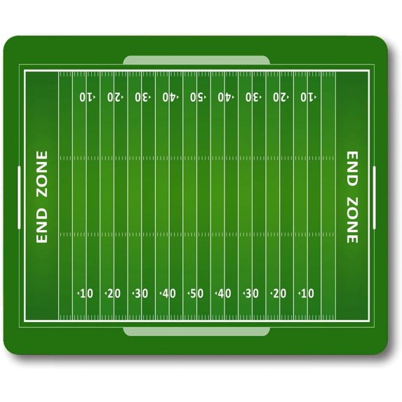 Football Mouse Pad, American Football Field Customized Rectangle Non-Slip Rubber Mousepad Gaming Mouse Pad