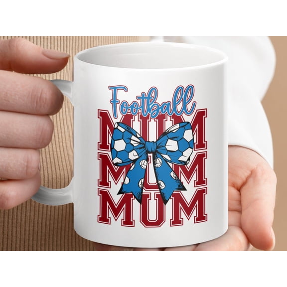 Football Mum Coffee Mug: Sports Mom Gift