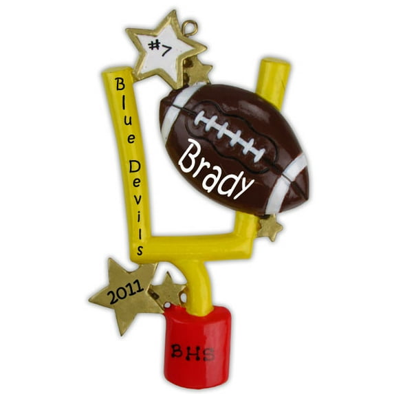 Football NFL Sport Player Coach Touchdown Personalized Christmas Ornament DO-IT-YOURSELF