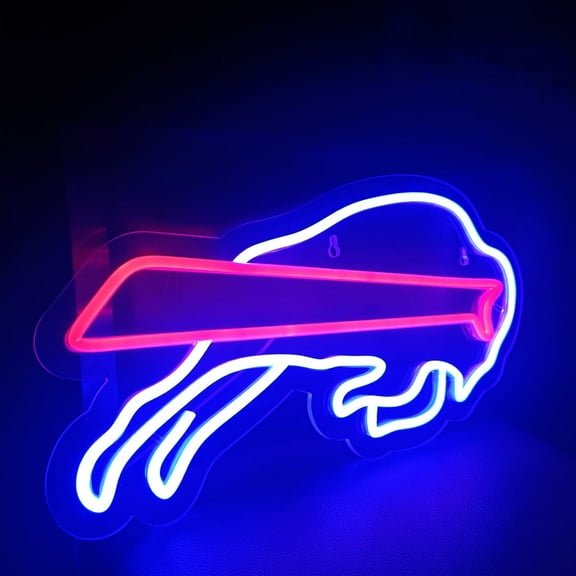 Football Neon Sign for Buffalo Wall Decor,Man Cave Beer Bar Pub,Game Room,Garage,Christmas Birthday Party Decor Gift