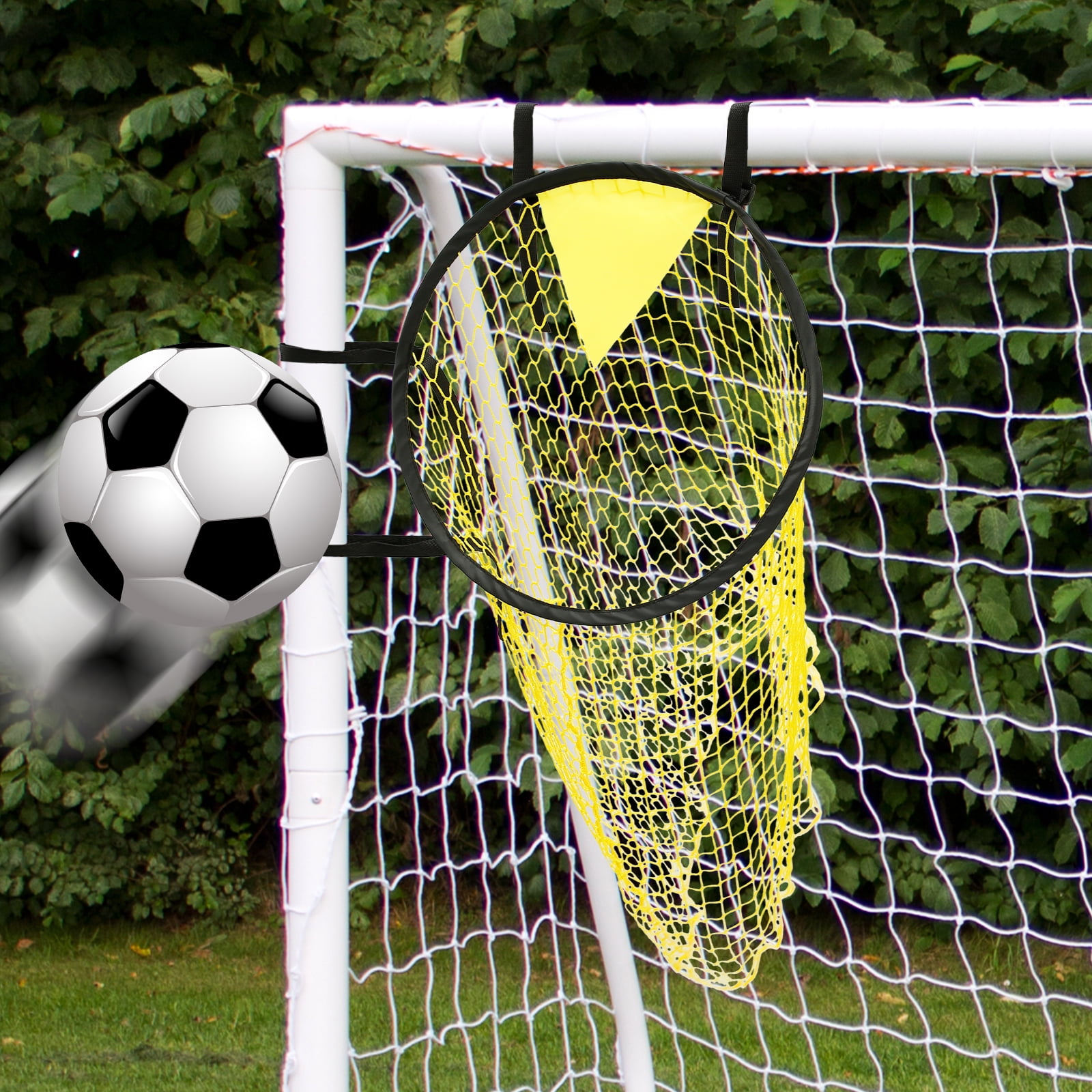 Football Net for Target Practice,Football Goal Net with 4 Buckle Straps