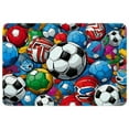 thumbnail image 1 of Football Non-Slip Polyester Indoor/Outdoor Carpet Game Mat Bath Rugs Machine Washable, 1 of 6