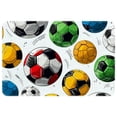thumbnail image 1 of Football Non-Slip Polyester Office Rug, Machine Washable Chair Rug - for Office Spaces, 1 of 6