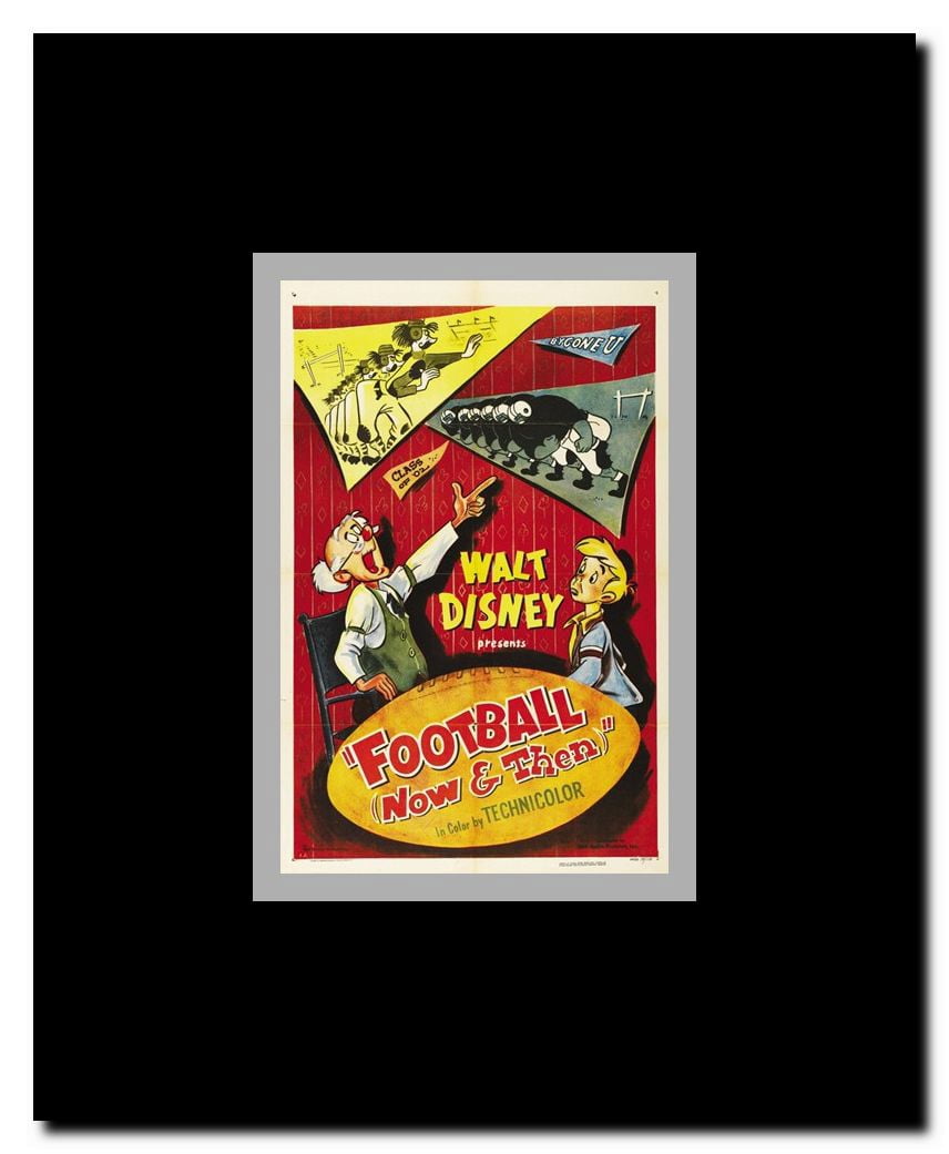 Football Now and Then Framed Movie Poster