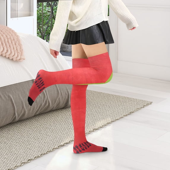 Football Operation Womens Thigh High Stocks Over Knee High Socks Thigh Tigh Boot Stockings