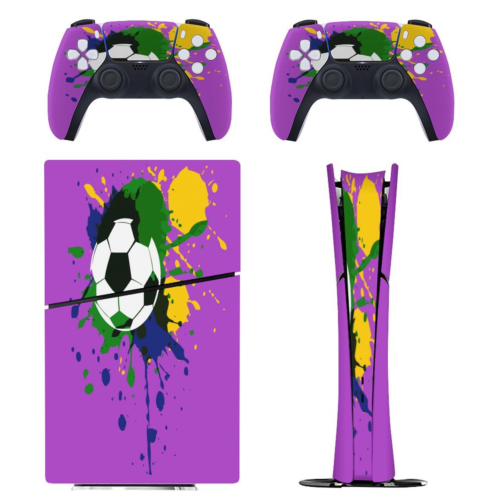 Football Ps5 Controller Rangers Football PS5/PS5 Slim Digital Disc Skin Sticker For Console And ...