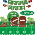 thumbnail image 1 of Football Paper Plates Football Party Supplies Disposable Paper Plates Napkins Cups Banner and Tablecloth Football Birthday Party Decorations Design3 Serve 20, 1 of 8