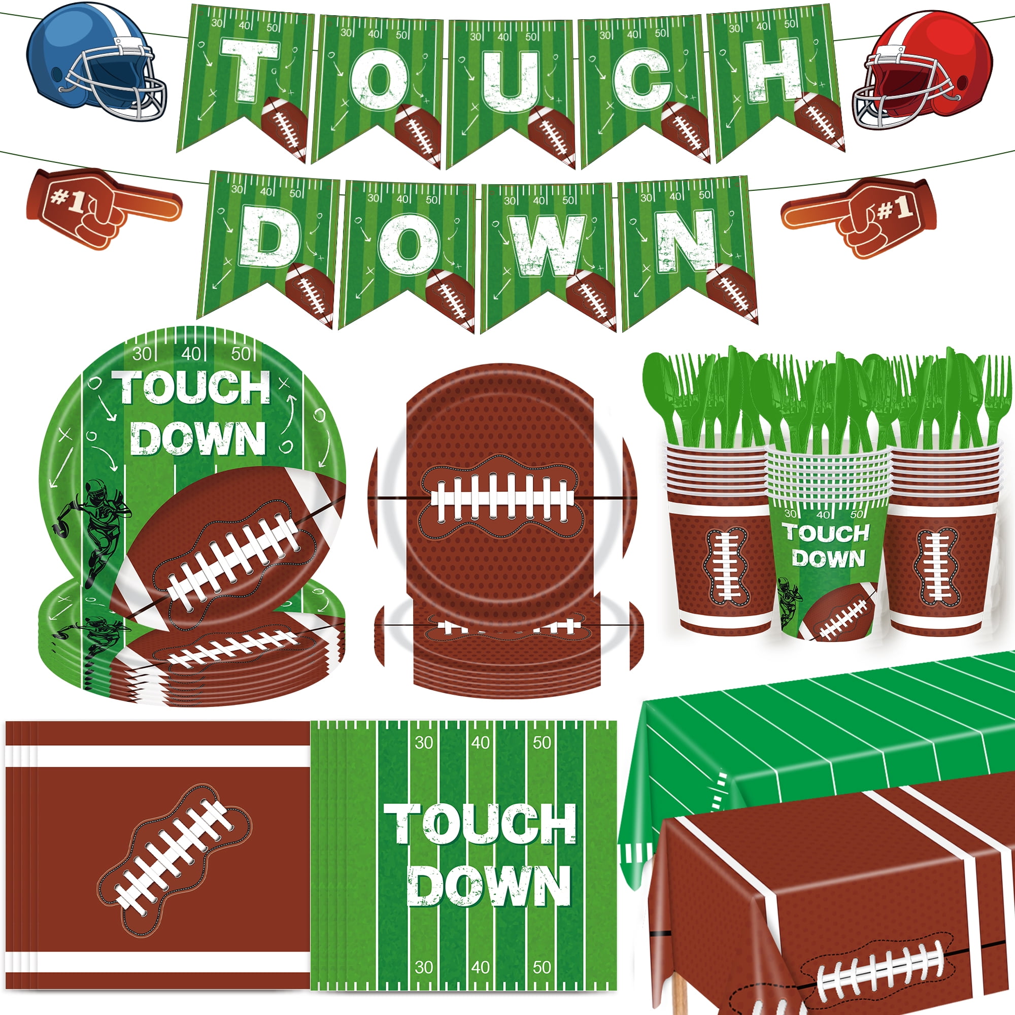 Football Paper Plates Football Party Supplies Disposable Paper Plates