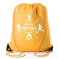 thumbnail image 1 of Football Party Bags | Football Drawstring Cinch Backpacks for Team Events, Birthdays, and More!, 1 of 2