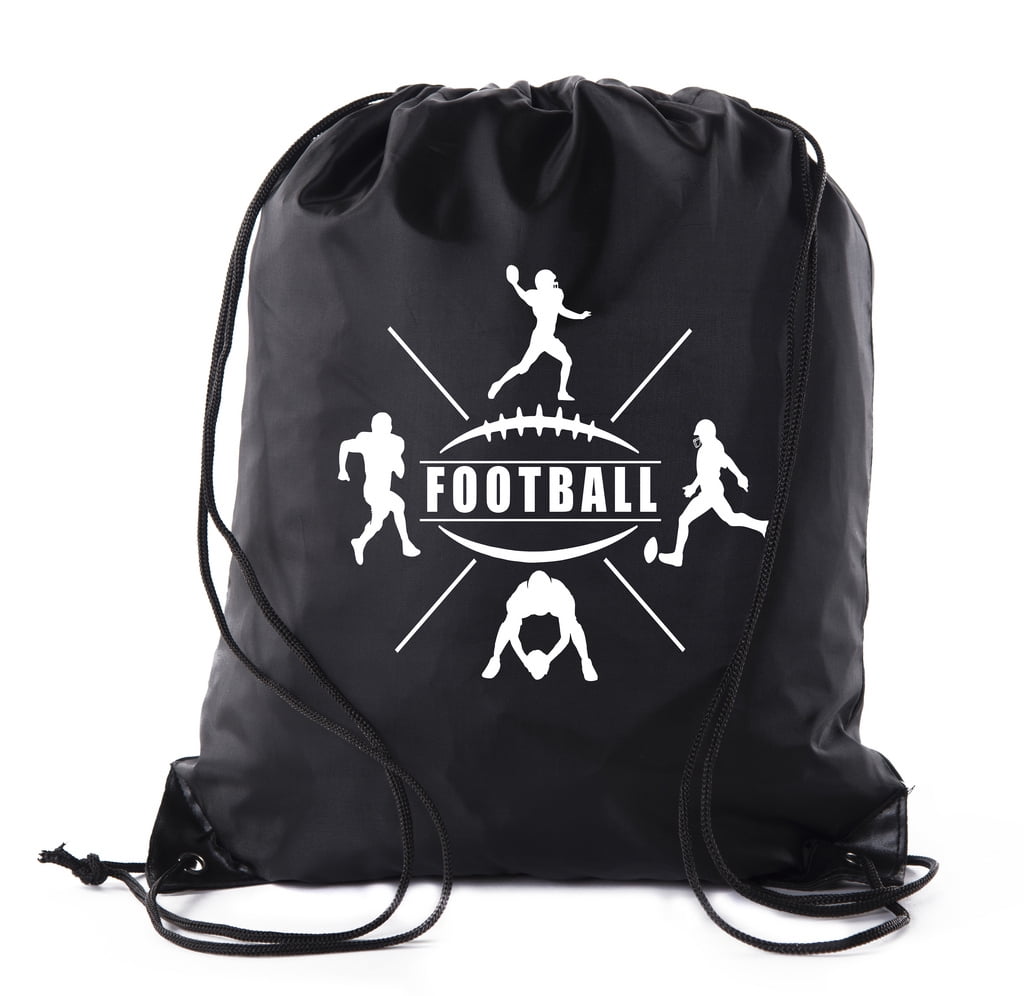 Football Party Bags Football Drawstring Cinch Backpacks for Team