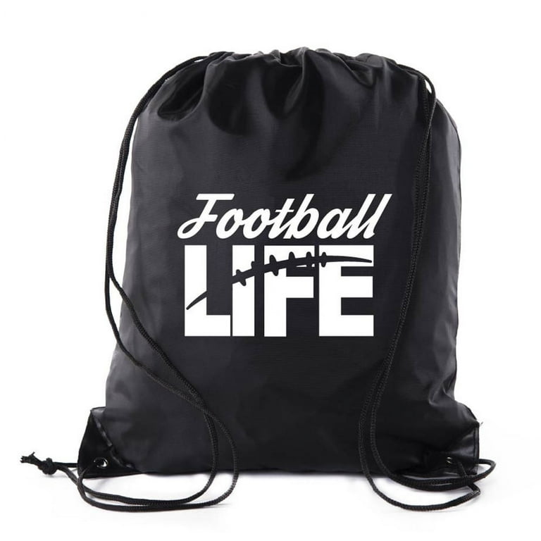 Football Party Bags Football Drawstring Cinch Backpacks for Team