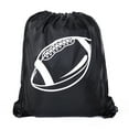 thumbnail image 1 of Football Party Bags | Football Drawstring Cinch Backpacks for Team Events, Birthdays, and More!, 1 of 2