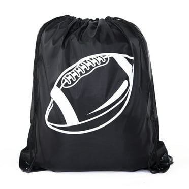 Football Party Bags | Football Drawstring Cinch Backpacks for Team Events, Birthdays, and More!