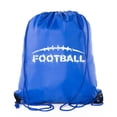 thumbnail image 1 of Football Party Bags | Football Drawstring Cinch Backpacks for Team Events, Birthdays, and More!, 1 of 4