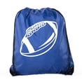 thumbnail image 1 of Football Party Bags | Football Drawstring Cinch Backpacks for Team Events, Birthdays, and More!, 1 of 2