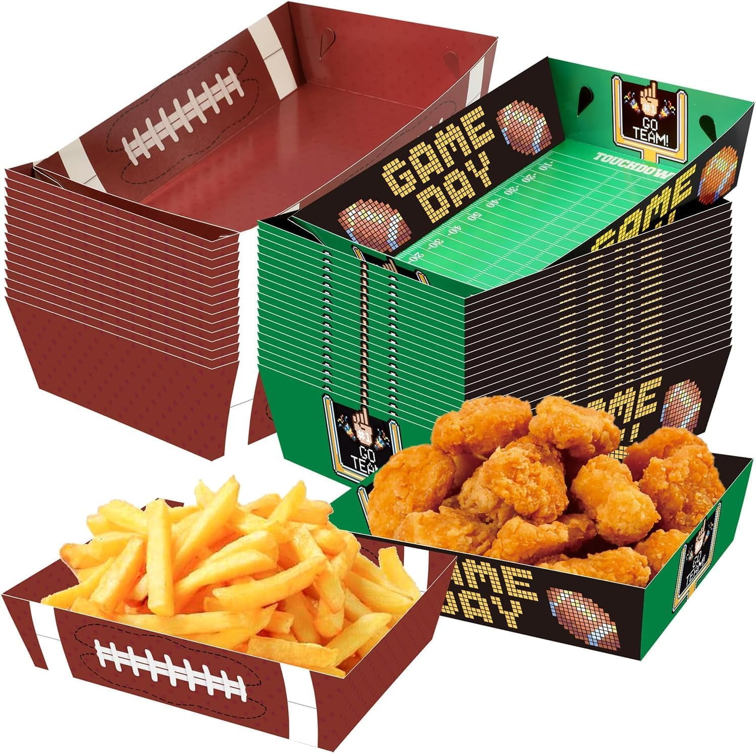 Football Party Decorations 50Pack Football Food Plates Paper Food Tray football-party-decorations-50pack-football-food-plates-paper-food-tray
