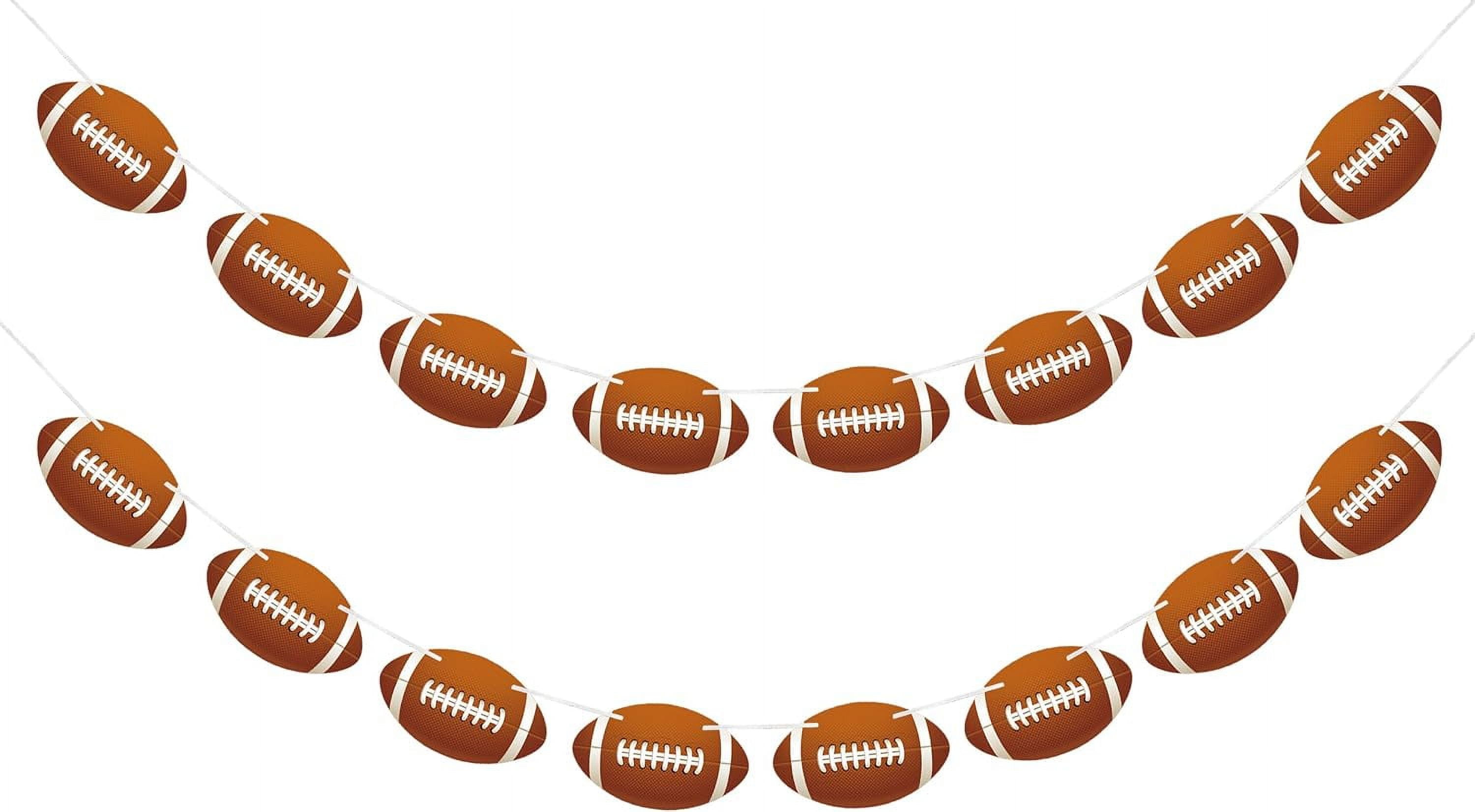 Football Party Decorations Banner Lively Sports Themed Garland for