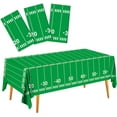 thumbnail image 1 of Football Party Decorations Disposable Tablecloth Plastic Touchdown Table Cover Perfect for Super Bowl Football Birthday Party Decorations and Gameday Tailgate Decorations 54 X 108Inch, 3 Pack, 1 of 6