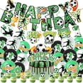 thumbnail image 1 of Football Party Decorations Set with Banner, Tableware, Backdrop, Green White Theme Kit for Kids Sports Birthday Celebration, Reusable Supplies, 1 of 5