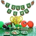 thumbnail image 1 of Football Party Decorations Super Game Bowl Party Decoration Set Includes Dinner Plates, Dessert Plates, Napkins, Cups, Banner and Football Tablecloth for Football Themed Party Decorations, Serve 16, 1 of 7