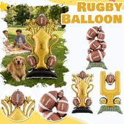 Football Party Decorations Tailgate Field Goal Post Balloon Arch Kit Inflatable football Theme Sports Birthday Party Favors Supplies Indoor Outdoor Celebrations Rugby Team Games Props 59 Inch