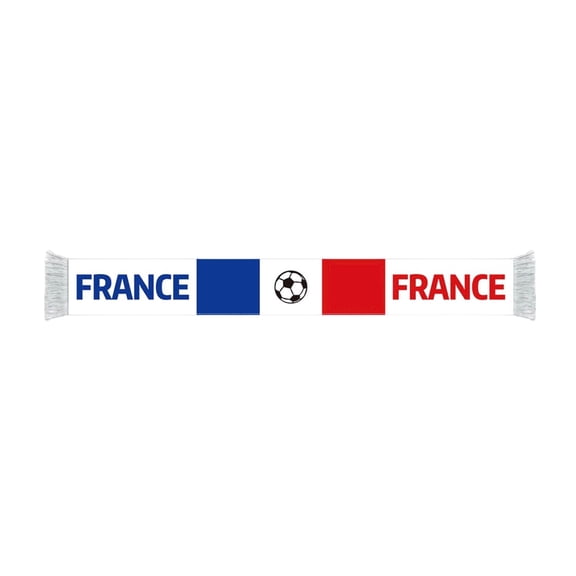 Football Party Decorations, Woven Fan Cheer Scarf, 63X7 In, France National Team, Viewings, 1 Pc