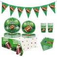 Football Party Decorations for 24 Plates, Cups, Napkins, and More