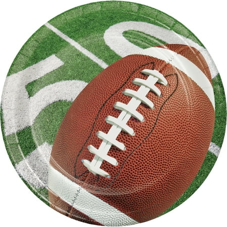 Football Party Dessert Plates 24 Count