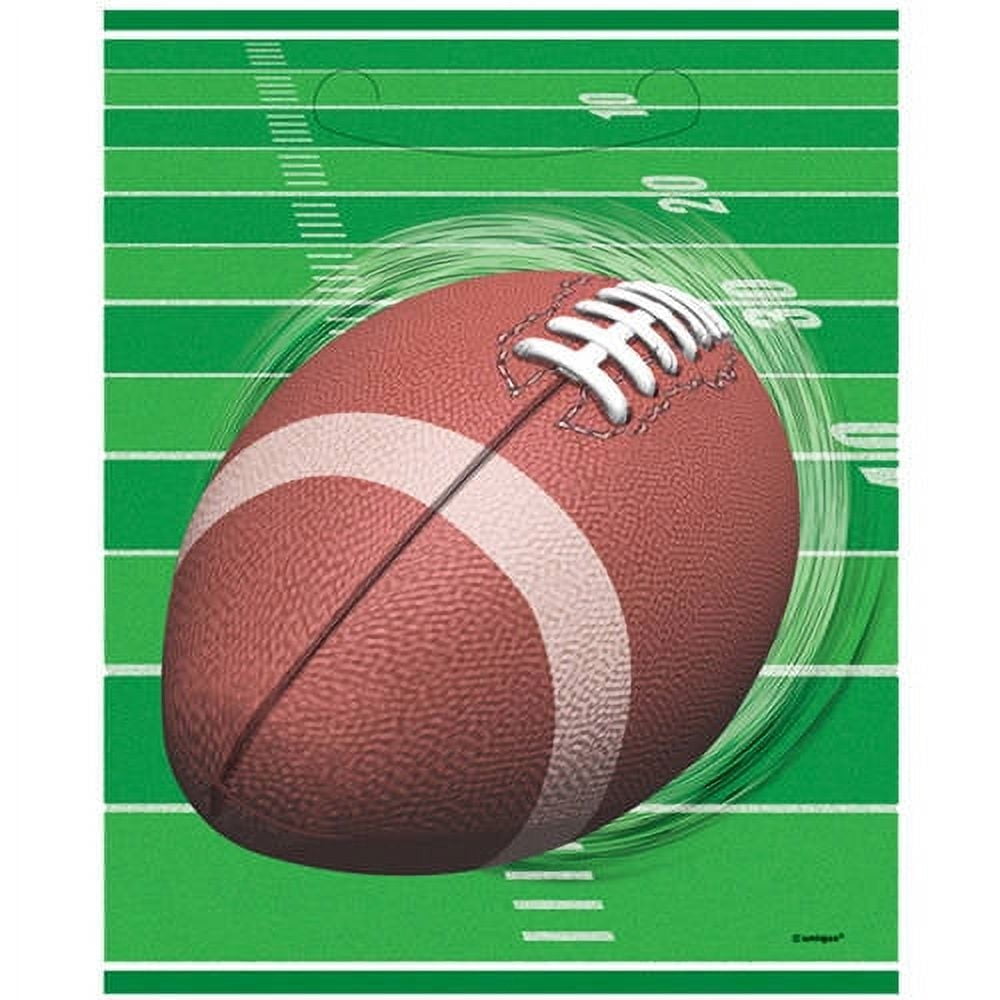 Football Party Favor Bags, 8 Count
