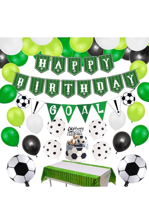 Football Party Supplies Birthday Party DIY Cake Topper by Finypa (75 Count)