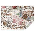 thumbnail image 1 of Football Patchwork Pattern Rectangle Tablecloth 60"x84",Waterproof Polyester Rectangle Table Cloth, Wipeable Spillproof Polyester Tablecloth for Dining, Camping, Indoor and Outdoor, 1 of 5