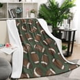 thumbnail image 1 of Football Pattern Blanket,Comfortable Soft Lamb Wool Throw Blanket,All Season,Warm Lightweight Blankets for Sofa Bed Couch Living Room Chair,50"x60", 1 of 4