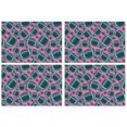 thumbnail image 1 of Football Pattern Summer Placemats Table Placemats Set Of 4-Linen Kitchen Washable Placemats Table Mats 11.8"x17.7"Non-Slip Heat Resistant, 1 of 6