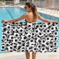 thumbnail image 1 of Football Patterned Beach Towel Quick Dry Sand Resistant Towel Multi Purpose Travel Swimming Sports Towel Bath Towel Blanket for Men Women，55x27.5 Inch, 1 of 6