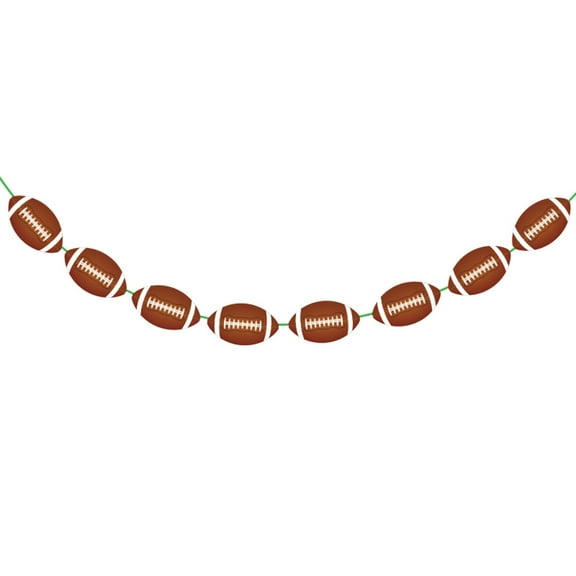 Football Pendant, Football Decorations Football Banner Football Hanging Decorations Decor for Themed Birthday Bowl Game Fans Home Garland Flag, 1 Football Pendant + 1 3M Ribbon