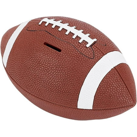 Football Piggy Bank Piggy Bank with Football Look Shatterproof Rugby Coin Bank Sports Themed Money Box Decorative PVC Coin Banks