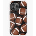 thumbnail image 1 of Football Pigskin Sports Pattern Design Phone Case for iPhone 16 15 14 13 12 11 Pro Max, 1 of 2