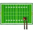 thumbnail image 1 of Football Placemats Set of 6, Heat Resistant Non-Slip Green Place Mats for Kitchen Dining Table, Washable Durable Cloth Table Mats Holiday Decor, 18x12 Inch, 1 of 6