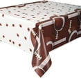 thumbnail image 1 of Football Plastic Party Tablecloth, 84 x 54in, 1 of 2