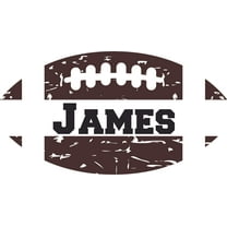 Football Player Athlete Sports Customized Wall Decal - Custom Vinyl Wall Art - Personalized Name - Baby Girls Boys Kids Bedroom Wall Decal Room Decor Wall Stickers Decoration Size (40x40 inch)