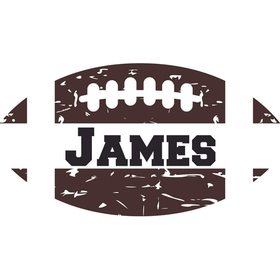 Design with Vinyl Customized Football Player Wall Decal