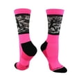 thumbnail image 1 of Football Player Camo Athletic Crew Socks (Neon Pink/Black, Small), 1 of 2