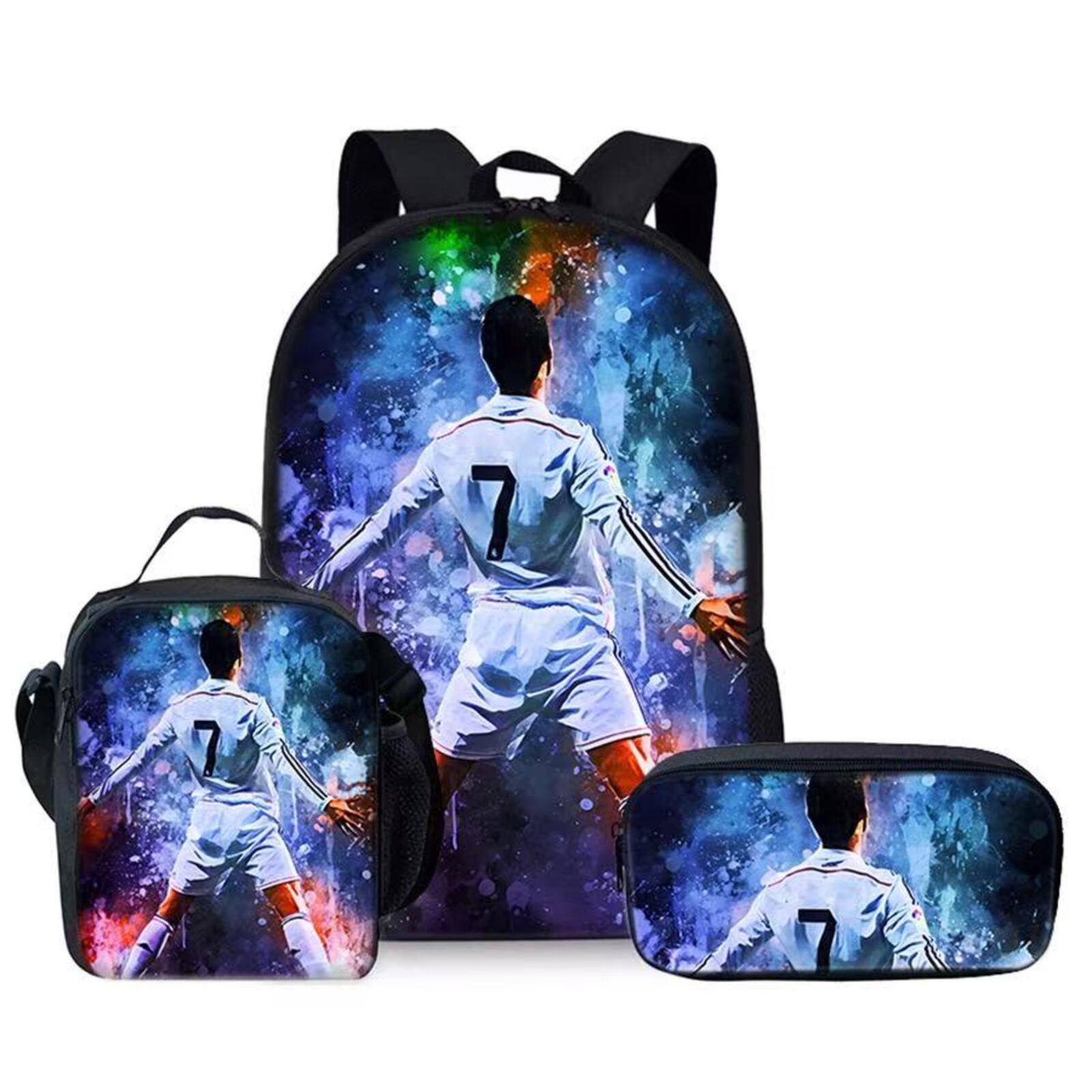 Football Player Cristiano Ronaldo Backpack, CR7 Backpack - Waterproof ...
