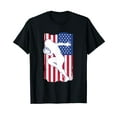 thumbnail image 1 of Football Player Football USA Team Coach American Flag T-Shirt, 1 of 5